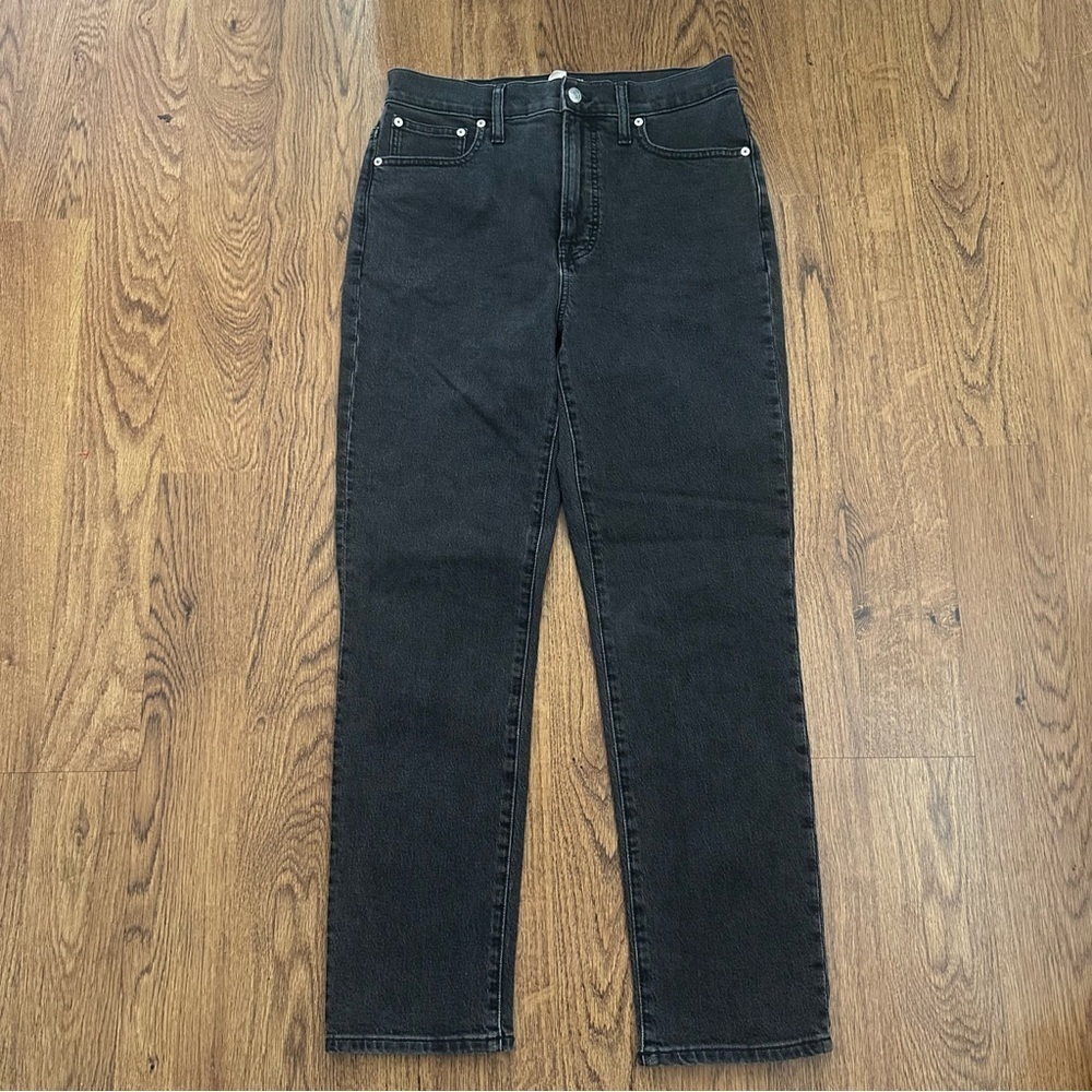 Madewell black washed the perfect vintage Denim Jeans size 28 high rise